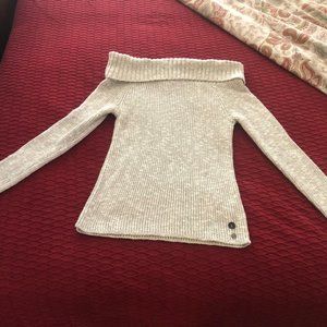 Hollister Oatmeal off-the-shoulder sweater